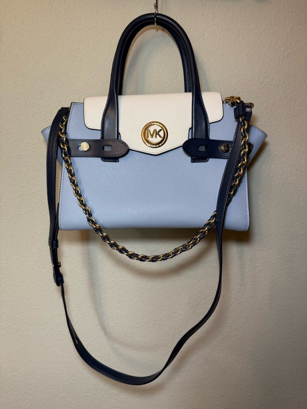 Michael Kors Carmen Flap Belted Satchel - Picture 4 of 16